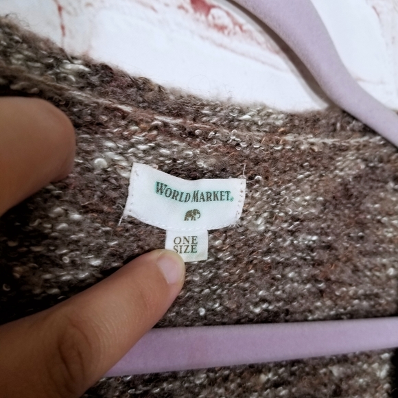 World Market open front cardigan with pockets - Picture 7 of 9